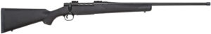 Mossberg 28248 Patriot  Full Size 7mm PRC 3+1 24" Matte Blued Fluted Threaded Barrel, Drilled & Tapped Matte Blued Stainless Steel Receiver, Black Fixed Synthetic Stock