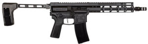 Global Ordnance LLC 197892004862 Monolith 15P 5.56x45mm NATO 30+1 12.50" Black Mono Barrel, M-LOK Handguard, Black Aluminum Picatinny Rail Receiver, SB Tactical Brace, B5 P-Grip 23 Grip