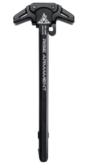 Rise Armament RA220BLK  Charging Handle AR-15 Black Anodized Aluminum Ambidextrous Hand