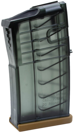 HK 50236507   20rd 7.62mm Fits H&K 417 Clear Smoke Polymer