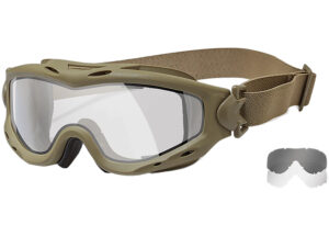 Wiley X SP30DLT Spear Apel Goggles Clear Lens Tan Frame