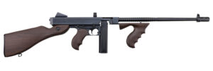 Thompson T5P 1927A-1  .45 Cal 20+1 16.50" Blued Finned Barrel, Blued Receiver, Walnut Grain Polymer Fixed Stock & Grip