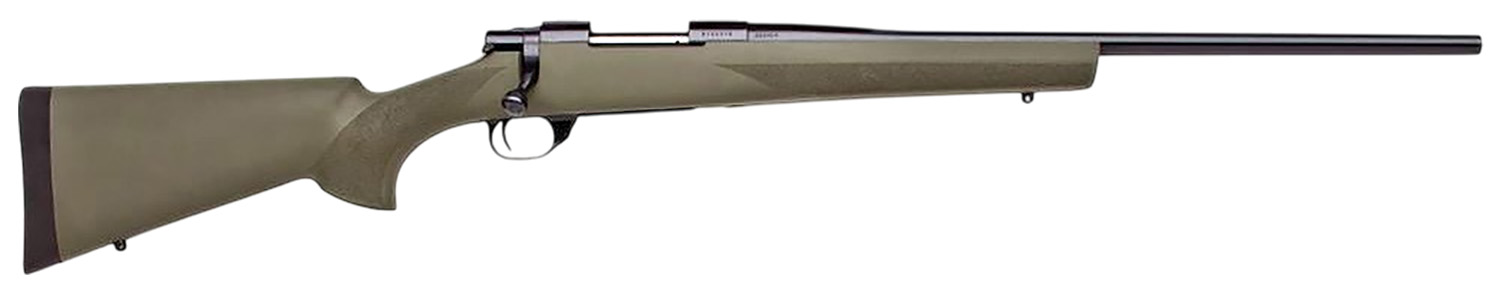 Howa HGR72133 1500 Hogue 243 Win 5+1 22" Black Heavy Barrel, Black Stainless Steel Drilled & Tapped Receiver, Green Hogue OverMolded Synthetic Stock, Right Hand
