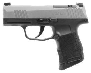 Sig Sauer 3659SXR3P P365X  Micro-Compact Frame 9mm Luger 10+1 3.10" Steel Barrel, Stainless Steel Optic Ready/Serrated Slide, Black Stainless Steel Frame w/Accessory Rail, Polymer Grip