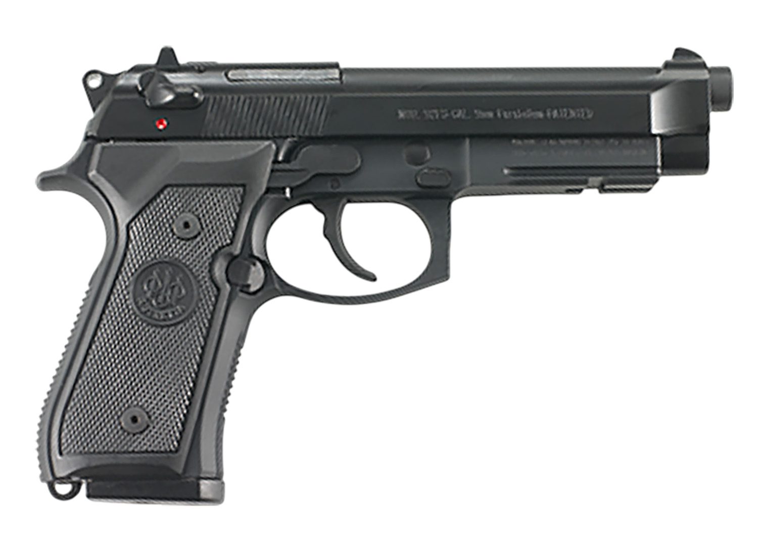 Beretta USA JS92M9A1 92FS Type M9A1 Full Size Frame 9mm Luger 10+1 4.90" Black Barrel, Black Bruniton Steel Serrated Slide, Black Aluminum Frame w/Picatinny Rail, Black Textured Grip