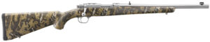 Ruger 7426 77/44  44 Rem Mag 4+1 16.60" Brushed Stainless Steel Threaded Barrel, Brushed Stainless Steel Receiver w/Integral Scope Mount, Desolve Bare Reduced Camo Synthetic Stock