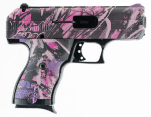 Hi-Point 916PI C9  9mm Luger 8+1, 3.50" Black Steel Barrel, Hydro-Dipped Pink Camo Serrated Steel Slide, Hydro-Dipped Pink Camo Polymer Frame & Grip
