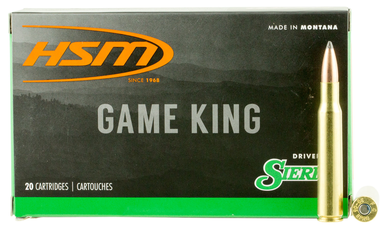 HSM 300WINMAG14N Game King 300 Win Mag 200 gr Sierra GameKing Spitzer Boat Tail 20 Per Box/ 20 Case