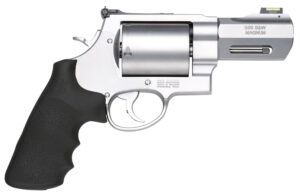 Smith & Wesson 11623 Model 500 Performance Center  500 S&W Mag Stainless Steel 3.50" Barrel, 5rd Unfluted Cylinder & X Frame, Trigger Overtravel Stop, HiViz Fiber Optic Front Sight