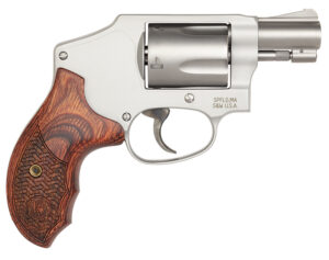 Smith & Wesson 170348 Performance Center Model 642 Enhanced Action 38 S&W Spl +P 5rd 1.88" Stainless Steel Barrel & Cylinder Matte Silver Aluminum Frame with Custom Wood Grip