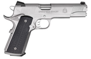 Springfield Armory PC9107LCA18 1911 TRP *CA Compliant 45 ACP 7+1, 5" Match Grade Steel Steel Barrel, Serrated Slide & Frame w/Beavertail, Black G10 Grip