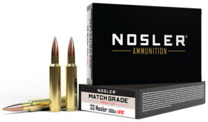 Nosler 60031 Match Grade 33Nosler 300gr Custom Competition Hollow Point Boat Tail 20 Per Box/10 Case