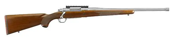 RUGER HAWKEYE HUNTER 30-06 SPFLD BOLT RFL 22" STS THRDED BBL, AMERICAN WALNUT 4RD - Image 3