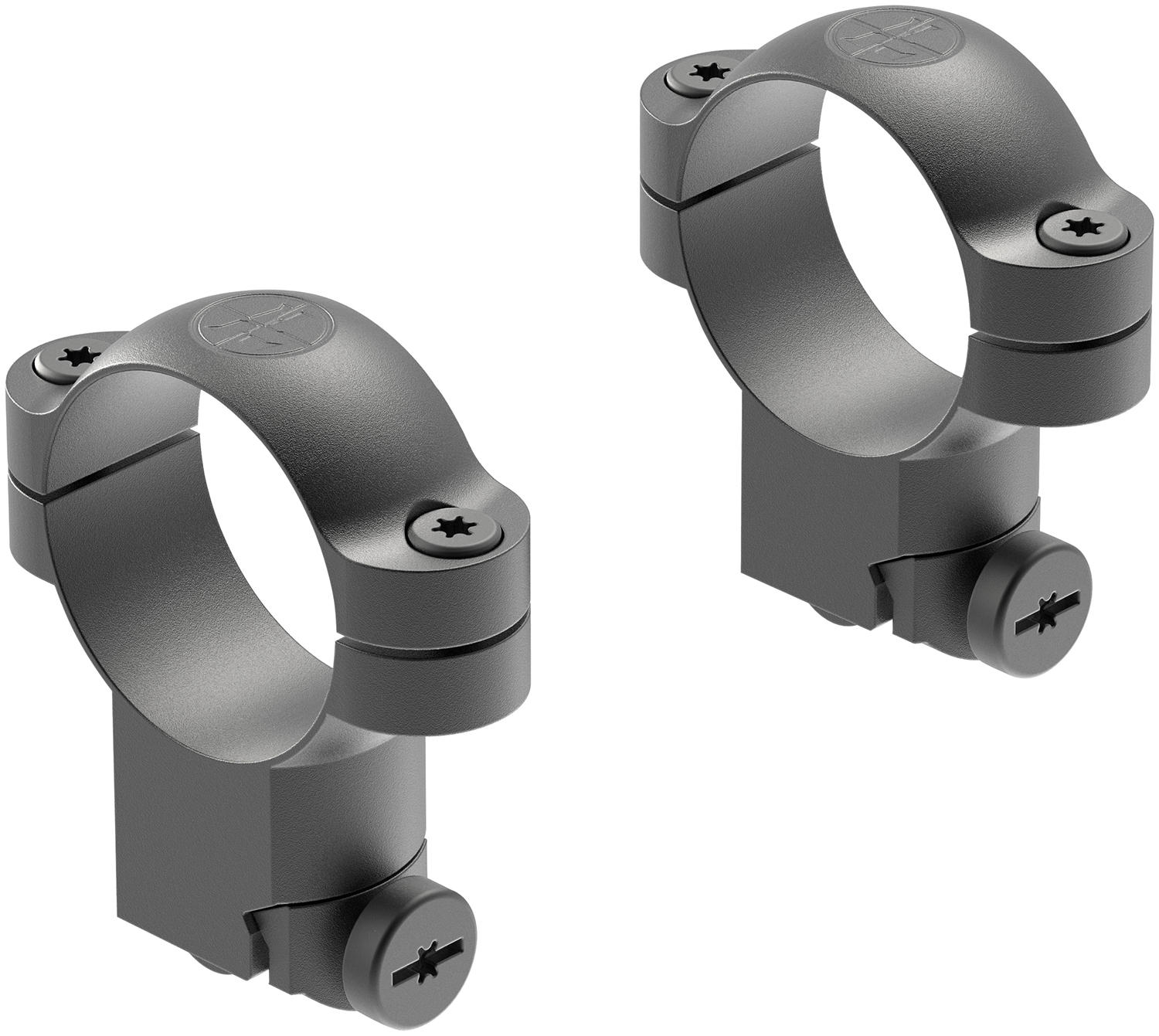 Leupold 51043 Ringmounts Matte Black Ruger M77 30mm Super High