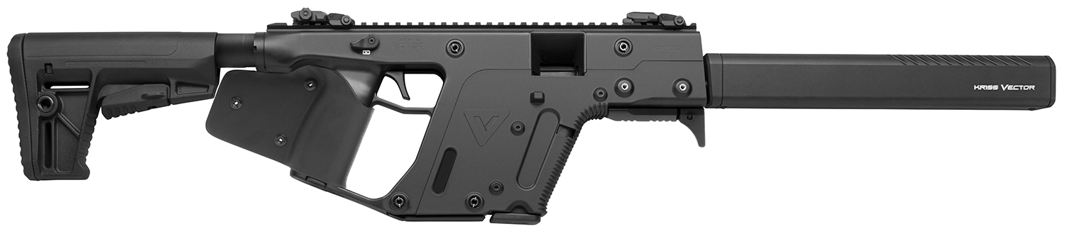Kriss USA KV45CBL22 Vector CRB Gen2 *CA Compliant 45 ACP 10+1 Black Steel Barrel, Black Picatinny Rail Receiver, Fixed Black Synthetic Stock, Black California Paddle Grip, Glock Magazine Compatible