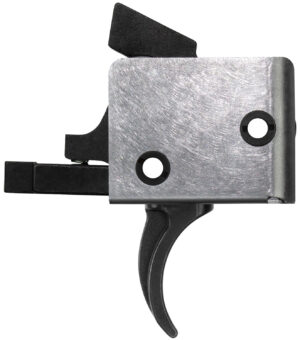 CMC Triggers 93501 Drop-In  Single-Stage Curved Trigger w/ 5-5.50 lbs Draw Weight & Black/Silver Finish