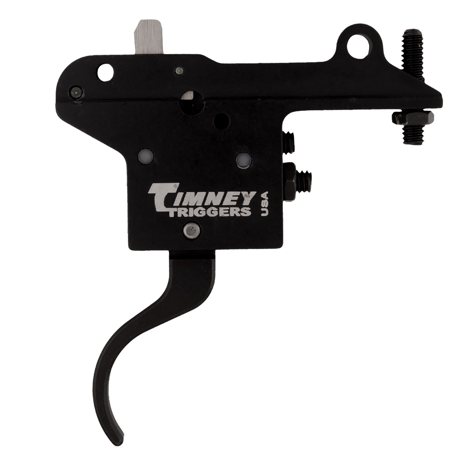 Timney Triggers 401 Featherweight Curved Trigger with 3 lbs Draw Weight & Black Finish for Winchester 70 Right