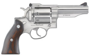 Ruger 5059 Redhawk *MA Compliant 357 Mag  4.20" Barrel 8rd Triple-Locking Cylinder, Satin Stainless Steel, Hardwood Grip, Transfer bar Safety