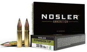 Nosler 40660 E-Tip  300Blackout 110gr E Tip Lead Free 20 Per Box/20 Case
