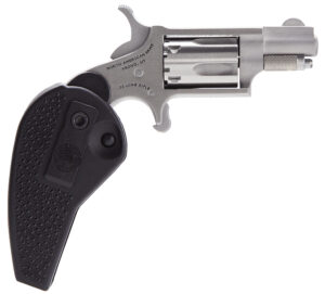 North American Arms 22LRHG Mini-Revolver  22 LR 5 Shot 1.13" Stainless Barrel, Frame & Cylinder, Black Synthetic Holster Grip, Exposed Hammer