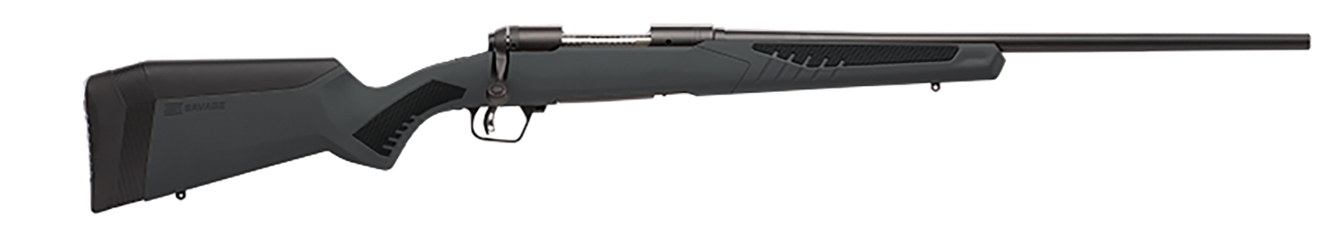 Savage Arms 57065 110 Hunter Full Size 308 Win 4+1 22" Matte Black Button-Rifled Barrel, Matte Black Drilled & Tapped Carbon Steel Receiver, Adj AccuStock Matte Gray Synthetic Stock, Right Hand