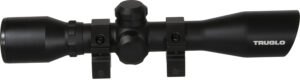 TruGlo TG8504BD Compact Black Anodized Matte Black 4x 32mm 1" Tube Diamond Reticle