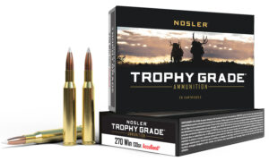 Nosler 60025 Trophy Grade 270Win 130gr Nosler AccuBond 20 Per Box/10 Case
