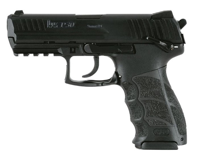 H&K P30 S V3 DA/SA 9MM 3.85IN BARREL 1-17RD & 1-20RD AMBI SAFETY REAR DECOCKING BUTTON