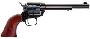 Heritage Mfg RR22999MB6 Rough Rider  22 LR 22 WMR 9 Shot, 6.50" Black Steel Barrel, Black Zinc Alloy Frame, Black Cylinder, Cocobolo Grip, Hammer/Thumb Safety, Exposed Hammer