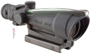 Trijicon 100144 ACOG  Black Hardcoat Anodized 3.5x35mm Illuminated Green Chevron .308/7.62 BDC Reticle