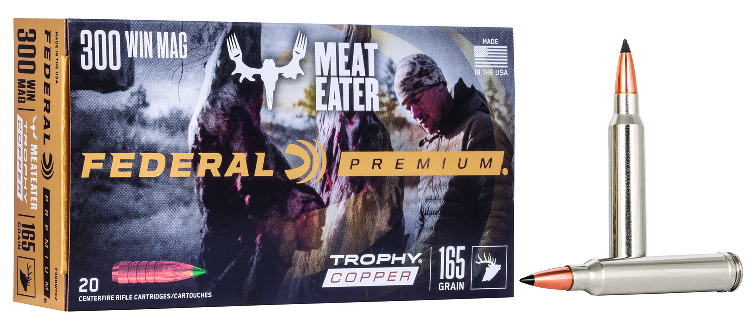 Federal P300WTC2 Premium 300WinMag 165gr Trophy Copper 20 Per Box/10 Case
