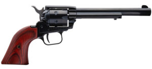 Heritage Mfg RR22B6 Rough Rider  22 LR 6 Shot, 6.50" Black Steel Barrel, Black Zinc Alloy Frame, Black Cylinder, Cocobolo Grip, Hammer/Thumb Safety, Exposed Hammer