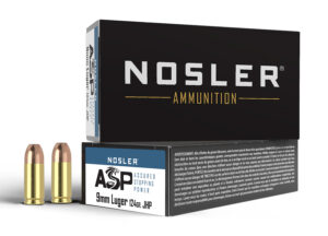 Nosler 51054 Assured Stopping Power Handgun 9mmLuger 124gr Jacketed Hollow Point 50 Per Box/10 Case