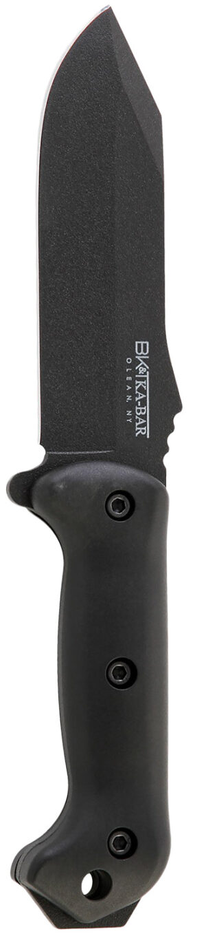 Ka-Bar BK10 Becker Crewman 5.50" Fixed Clip Point Plain Black 1095 Cro-Van Blade, Black Ultramid Handle, Includes Sheath