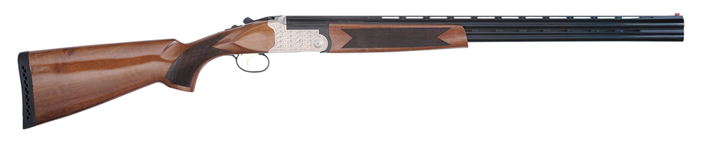 TriStar 30206 Setter S/T Full Size 20 Gauge Break Open 3" 2rd 26" Black Vent Rib Barrel, Engraved Silver Steel Receiver, Fixed Turkish Walnut Stock, Beretta/Benelli Chokes, Right Hand