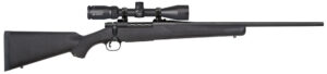 Mossberg 27933 Patriot  308 Win Caliber with 5+1 Capacity, 22" Fluted Barrel, Matte Blued Metal Finish & Black Synthetic Stock Right Hand (Full Size) Includes Vortex Crossfire II 3-6x40mm Scope