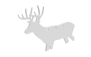 B/C AR500 3/8" SILHOUETTE DEER WHT