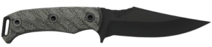HALF FACE BLADES TOSAHWI 4" BLADE, 8.1"OA, CPM S45VN STEEL, ARMORY BLK, GRAY MICARTA GRIP