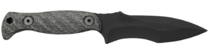 HALF FACE BLADES EXTREMIS 3.5" BLADE, 7.5"OA, S45VN STEEL, ARMOR BLK, GRAY MICARTA GRIP