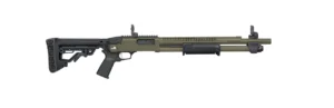 MOSSBERG 590R CERAKOTE 12G 3" SHOTGUN 18.5" W/ H.S., ODG, MOE GRIP/FLIP UP, 5 POSITION STOCK, 6+1