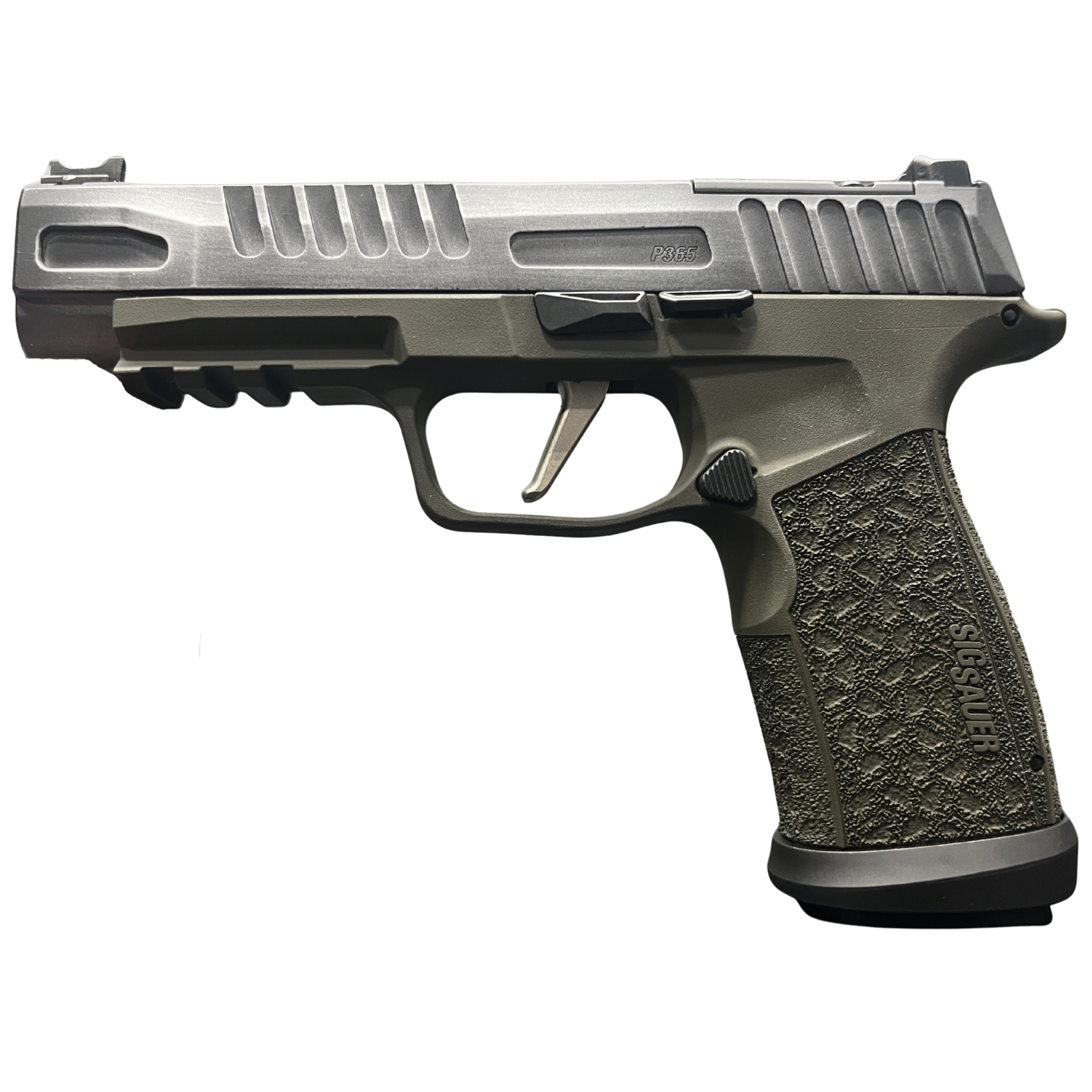 SIG SAUER P365 FUSE 9MM 4.3" CRUSHED SILVER BATTLEWORN O.R. 1-17RD, 2-21RD
