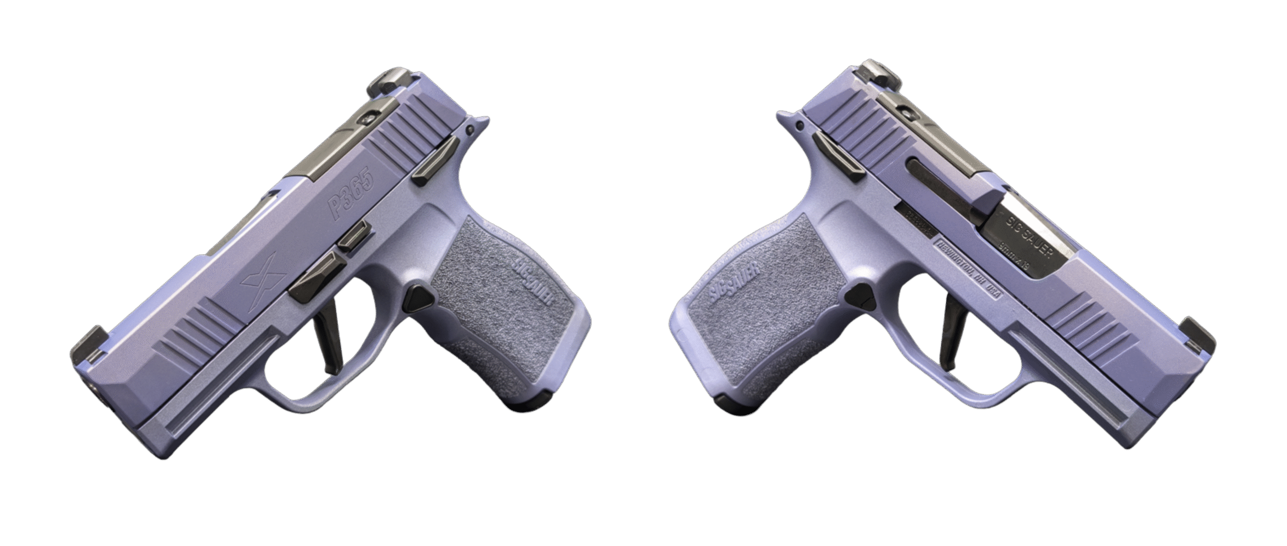 SIG SAUER P365X 2 TONE PURPLE 9MM PSTL 3.10" 2-12RD OPTIC RDY MANUAL SAFETY