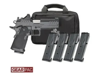 SPRINGFIELD ARMORY 1911 DS PRODIGY AOS 4.25" U NOTCH FIBER OPTIC, VIRIDIAN RFX11,BAG, 4 MAGS