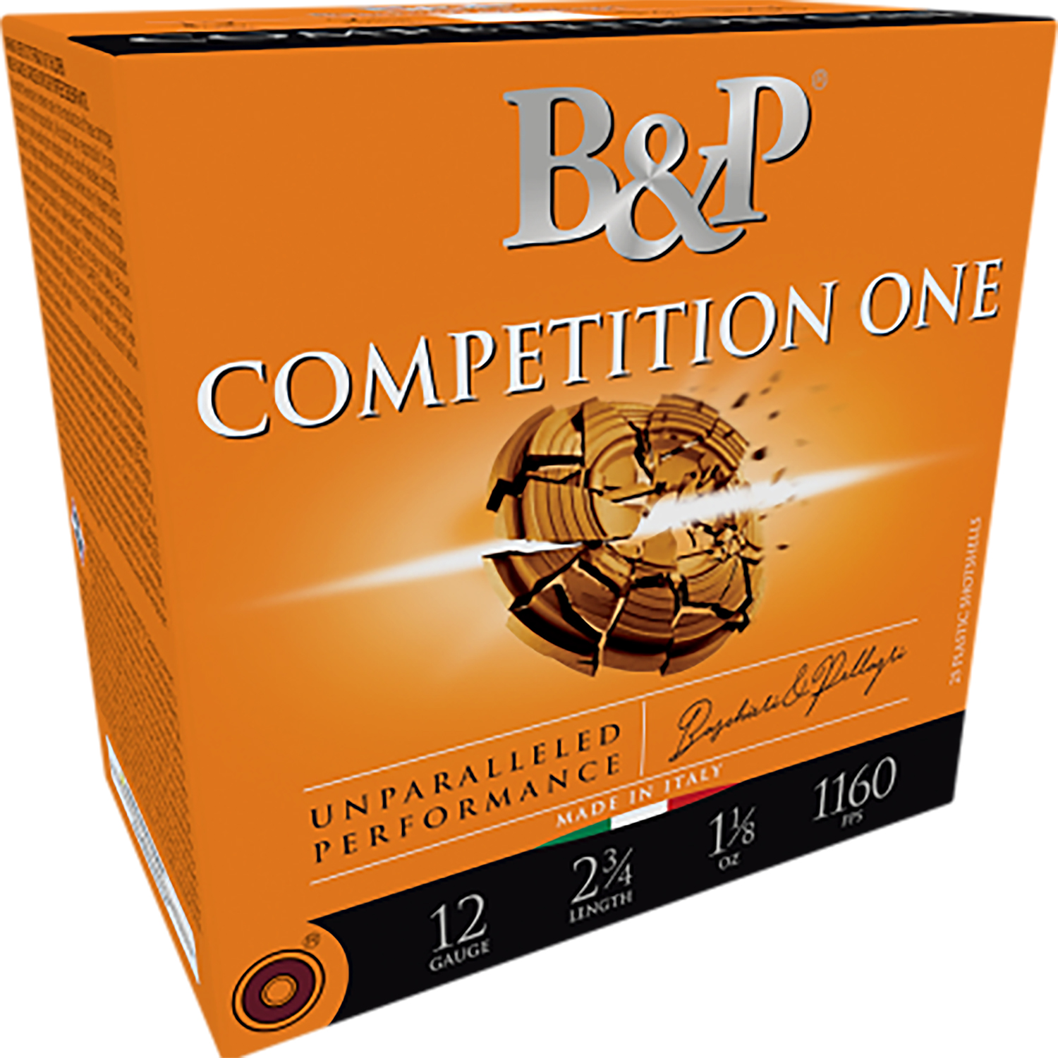 B&p Ammunition 12B78CP8 Competition One 12Gauge 2.75" 7/8oz 8Shot 25 Per Box/10 Case