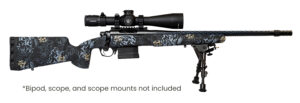 Iota Outdoors RF017S112214T19 Vandal Prime 6.5 Creedmoor 22" Black Spiral Fluted Threaded Barrel, Drilled & Tapped Receiver, Textured Iota EKO Carbon Fiber Stock