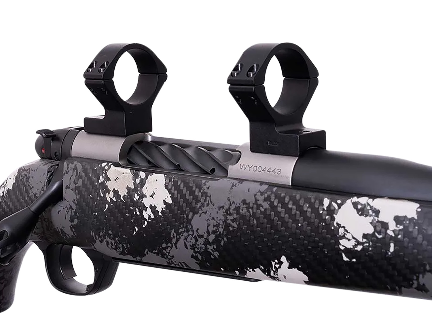 Weatherby TRBVLAS1 Scope Mount/Ring Combo Matte Black Alloy 1" Tube, Weatherby Mark V Medium Rings Standard 6-Lug Action