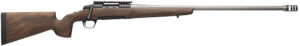 Browning 036077294 X-Bolt 2 Long Range 6.5 PRC 3+1 26" Matte Gray Fluted Threaded Sporter Barrel, Matte Blued Picatinny Rail Stainless Steel Receiver, McMillan Game Scout Wood Finish Composite Stock