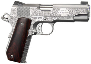 Ed Brown KCSSSIG Kobra Carry Signature Edition 45 ACP 7+1 4.25" Stainless Recessed Crown Barrel, Engraved Serrated Stainless Steel Slide &  Frame w/Beavertail, Cocobolo Grip