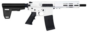 Great Lakes Firearms GL15223PBWHT AR-15  223 Wylde 30+1 7.50" Black Nitride Threaded Barrel, M-LOK Handguard, White Cerakote Aluminum Receiver w/Picatinny Rail, Black Polymer Mil-Spec Grip