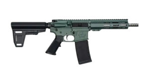 Great Lakes Firearms GL15223SSPBCHG AR-15  223 Wylde 30+1 7.50" Black Nitride Threaded Barrel, M-LOK Handguard, Charcoal Green Cerakote Aluminum Receiver w/Picatinny Rail, Black Polymer Mil-Spec Grip